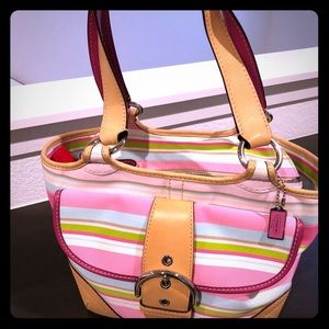 💯 Authentic Coach Multicolor Shoulder Bag